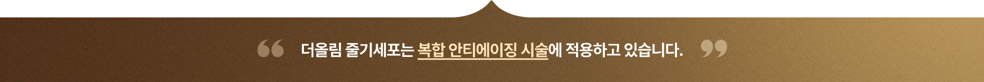 더올림 줄기세포는 복합 안티에이징 시술에 적용하고 있습니다.